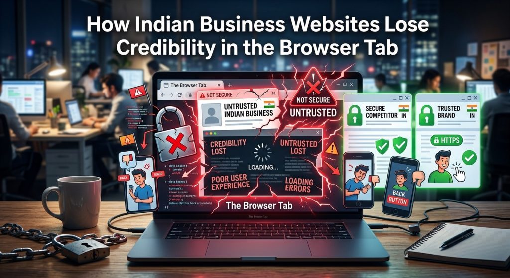 How Indian Business Websites Lose Credibility in the Browser Tab